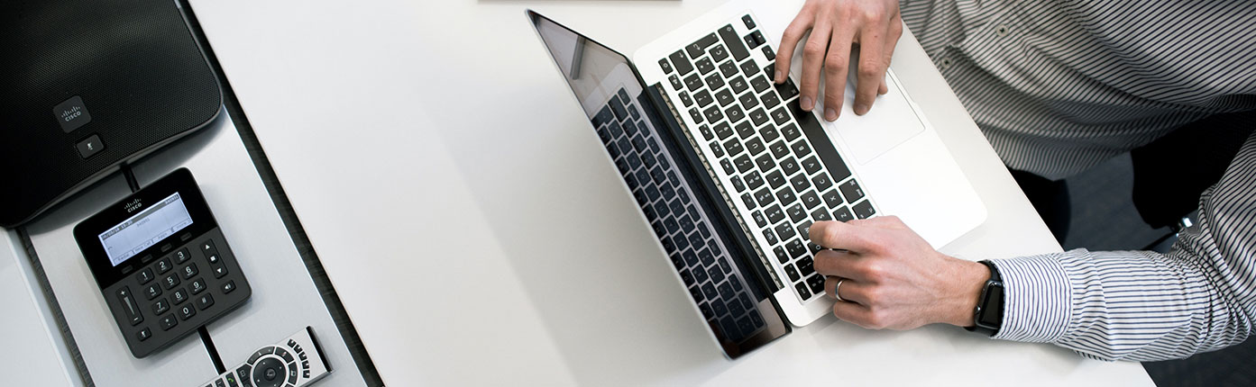 Man Working on Laptop
